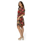 Vestido Tanya de malha elástica feminino Leota, vermelho, tamanho pequeno