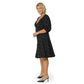Vestido Becca com manga bufante e coração Leota feminino, preto