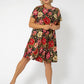 Vestido curto feminino Leota Serenity Swing (curvo) Multi