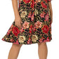 Vestido feminino Leota Tanya com estampa floral vermelho