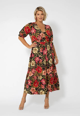Vestido envelope falso Marlo da Leota para mulheres