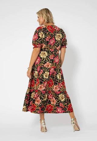 Vestido envelope falso Marlo da Leota para mulheres