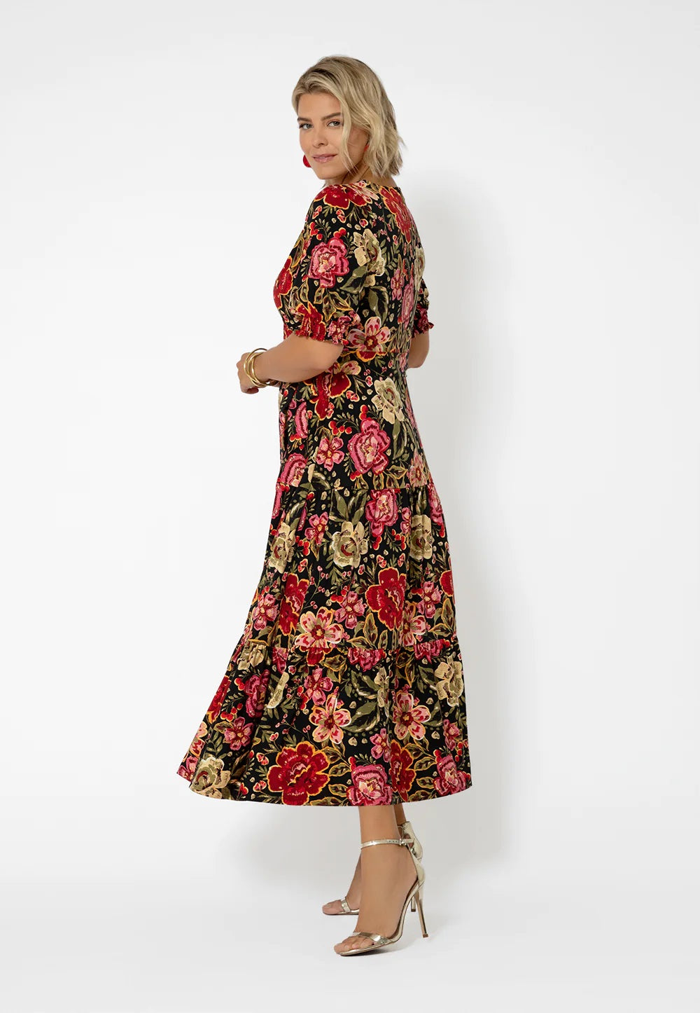 Vestido envelope falso Marlo da Leota para mulheres