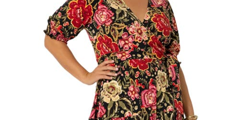 Vestido envelope falso Marlo da Leota para mulheres