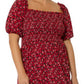 Vestido Kelly com babados e bainha vermelha da Leota Women's