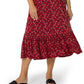 Vestido Kelly com babados e bainha vermelha da Leota Women's