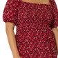 Vestido Kelly com babados e bainha vermelha da Leota Women's