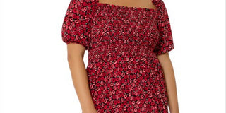 Vestido Kelly com babados e bainha vermelha da Leota Women's