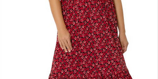 Vestido Kelly com babados e bainha vermelha da Leota Women's