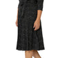 Vestido Eliza com cinto atualizado para mulheres Leota, preto, tamanho 3X