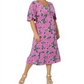 Vestido midi Zoe feminino Leota roxo tamanho 2X