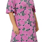 Vestido midi Zoe feminino Leota roxo tamanho 2X