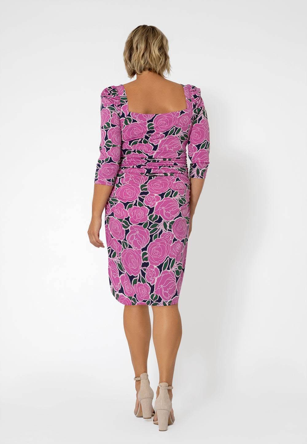 Vestido Marielle com estampa floral feminino Leota, roxo