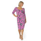 Vestido Marielle com estampa floral feminino Leota, roxo