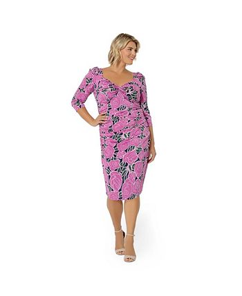 Vestido Marielle com estampa floral feminino Leota, roxo
