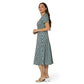 Vestido envelope midi perfeito Amiya da Leota para mulheres, azul, tamanho pequeno