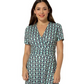 Vestido envelope midi perfeito Amiya da Leota para mulheres, azul, tamanho pequeno