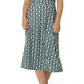 Vestido envelope midi perfeito Amiya da Leota para mulheres, azul, tamanho pequeno