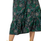 Vestido midi estampado Leota Kelly Lips verde tamanho pequeno