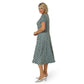 Vestido envelope midi perfeito Amiya feminino Leota azul tamanho 1X