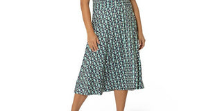 Vestido envelope midi perfeito Amiya feminino Leota Plus azul tamanho 2X