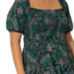 Vestido feminino Leota Kelly com babados e bainha verde, tamanho 1X