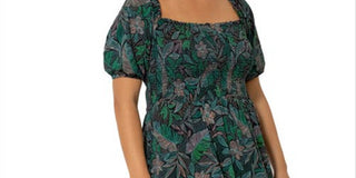 Vestido Kelly com babados e bainha verde Leota Feminino