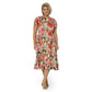 Vestido Michelle com babados em camadas, laranja, Leota Feminino