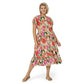 Vestido Michelle com babados em camadas, laranja, Leota Feminino
