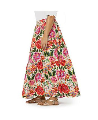 Saia Maxi Evelyn Feminina Leota Vermelha