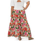 Saia Maxi Evelyn Feminina Leota Vermelha