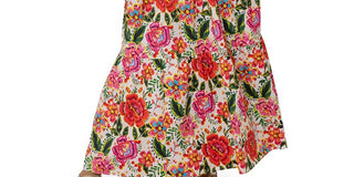 Saia Maxi Evelyn Feminina Leota Vermelha Tamanho 3X