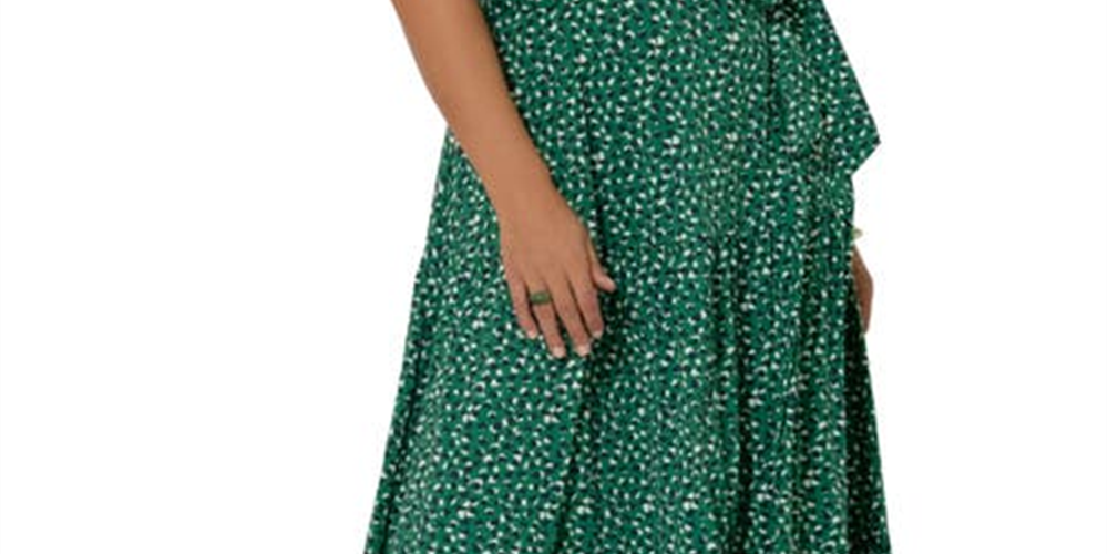 Vestido envelope falso Marlo da Leota para mulheres