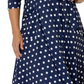 Vestido Eliza com cinto Leota feminino azul tamanho 3X