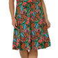 Vestido feminino Leota com mangas esvoaçantes e decote em coração, multicolorido