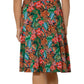 Vestido feminino Leota com mangas esvoaçantes e decote em coração, multicolorido