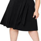 Vestido midi de malha com estampa Brittany da Leota para mulheres, tamanho 1X, preto