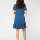 Vestido envelope falso Leota Chelsea azul tamanho pequeno