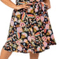 Vestido floral Monique feminino Leota, preto, tamanho 1X