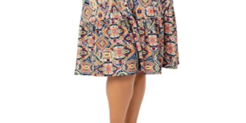 Vestido marroquino Kristen azul Leota feminino, tamanho 2X