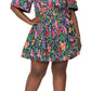Vestido envelope de popeline Alena da Leota para mulheres, preto, tamanho 3X