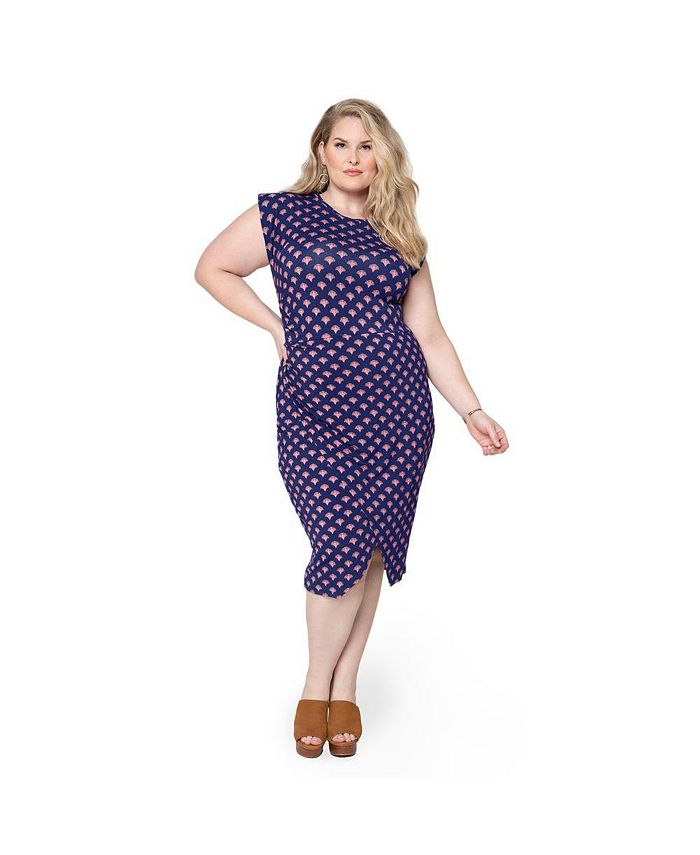 Vestido Hayden Feminino Leota Azul Tamanho 1X