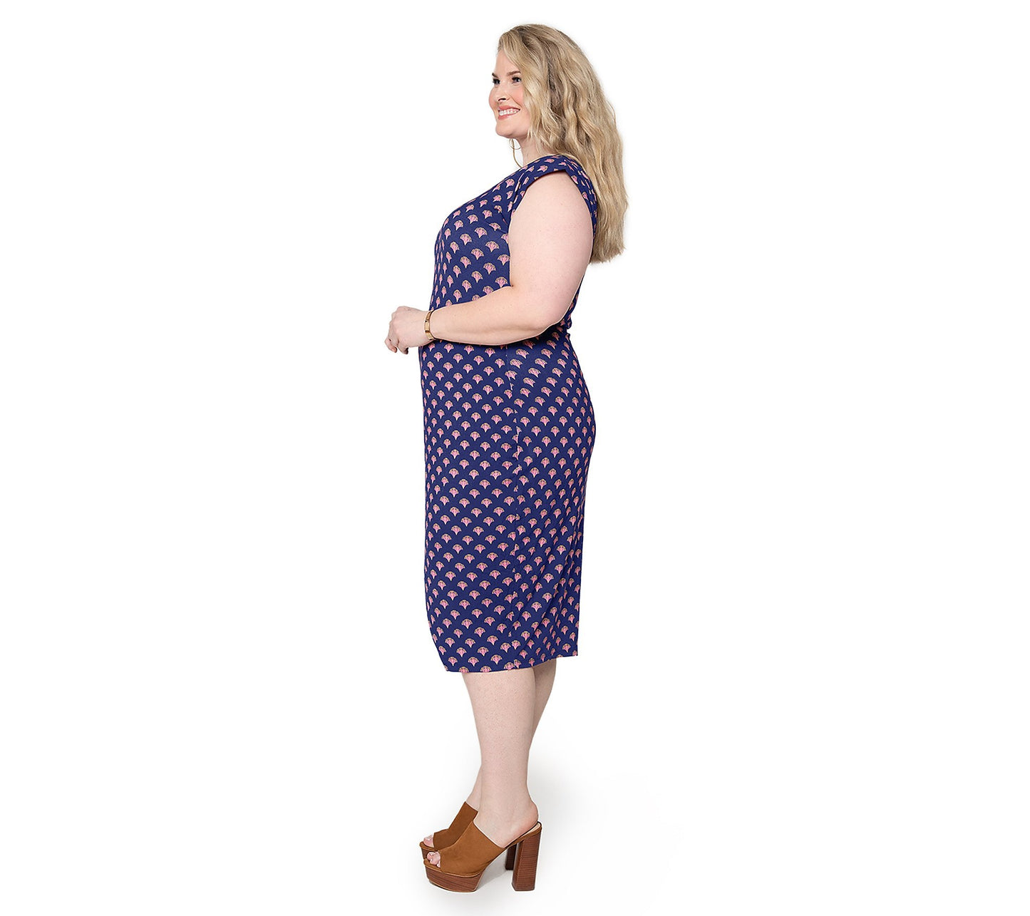 Vestido Hayden Feminino Leota Azul Tamanho 1X