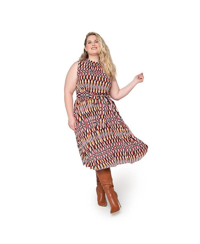 Vestido Mindy Feminino Leota Vermelho Tamanho 2X