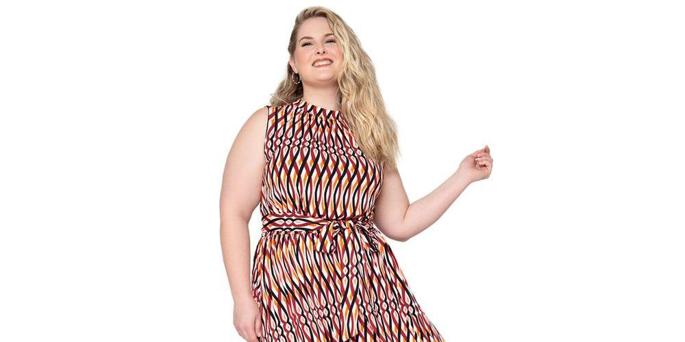 Vestido Mindy Feminino Leota Vermelho Tamanho 2X