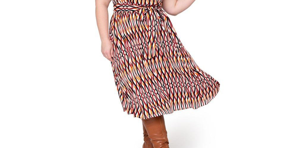 Vestido Mindy Feminino Leota Vermelho Tamanho 2X