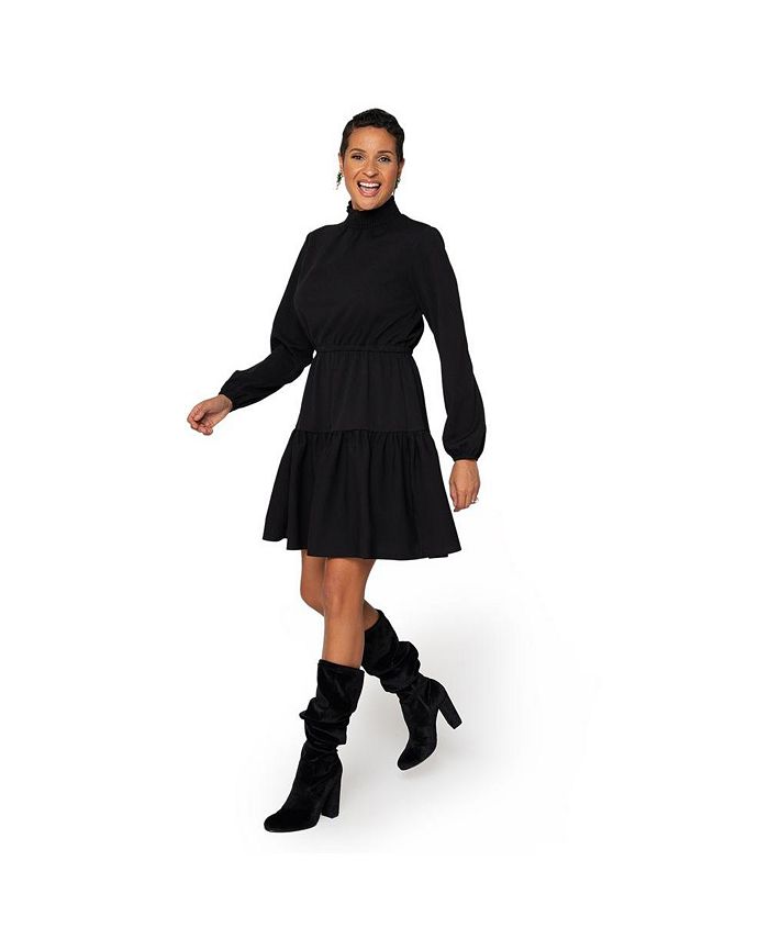 Vestido feminino Leota verde oliva preto tamanho pequeno