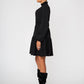 Vestido feminino Leota verde oliva preto tamanho pequeno