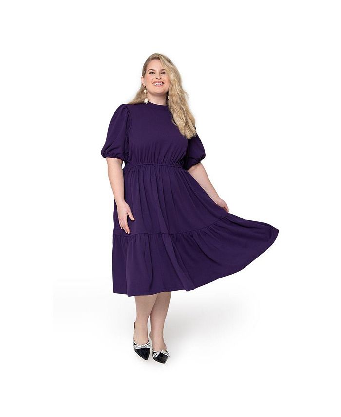 Vestido Miranda Feminino Leota Roxo Tamanho 3X