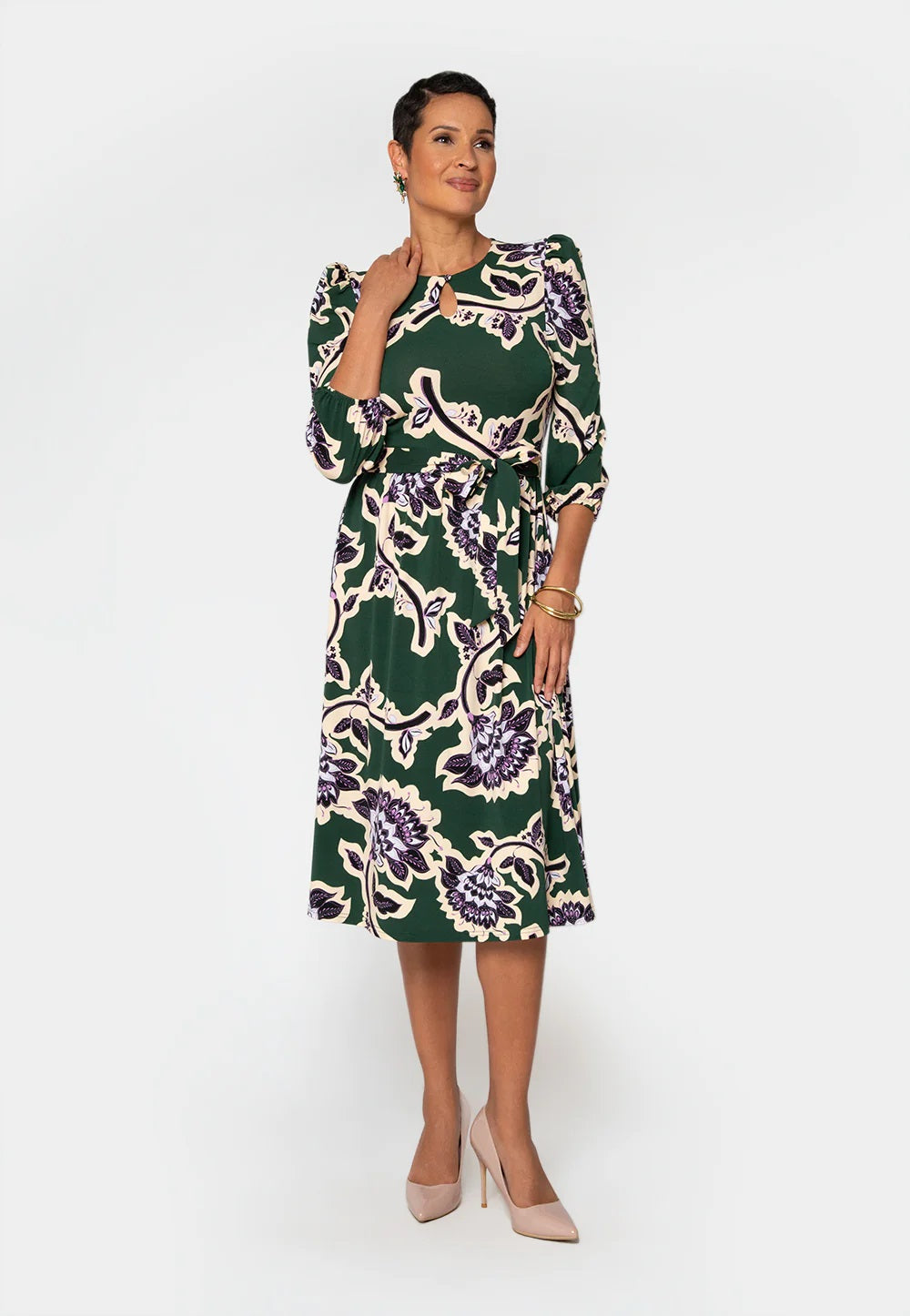 Vestido Iman Feminino Leota Verde Tamanho Médio